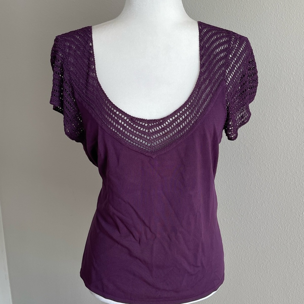 Alfani Purple Women's Top Size L